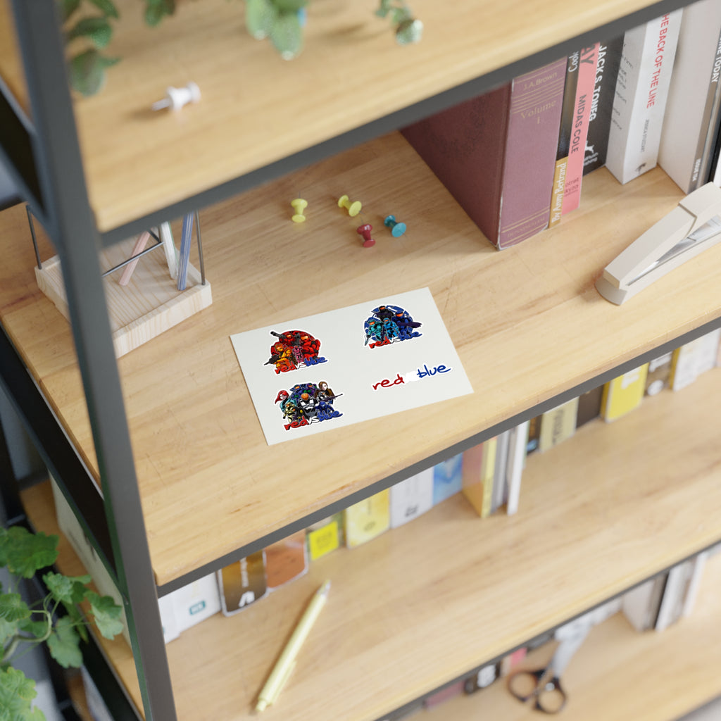 Red vs Blue Legacy Sticker Sheet
