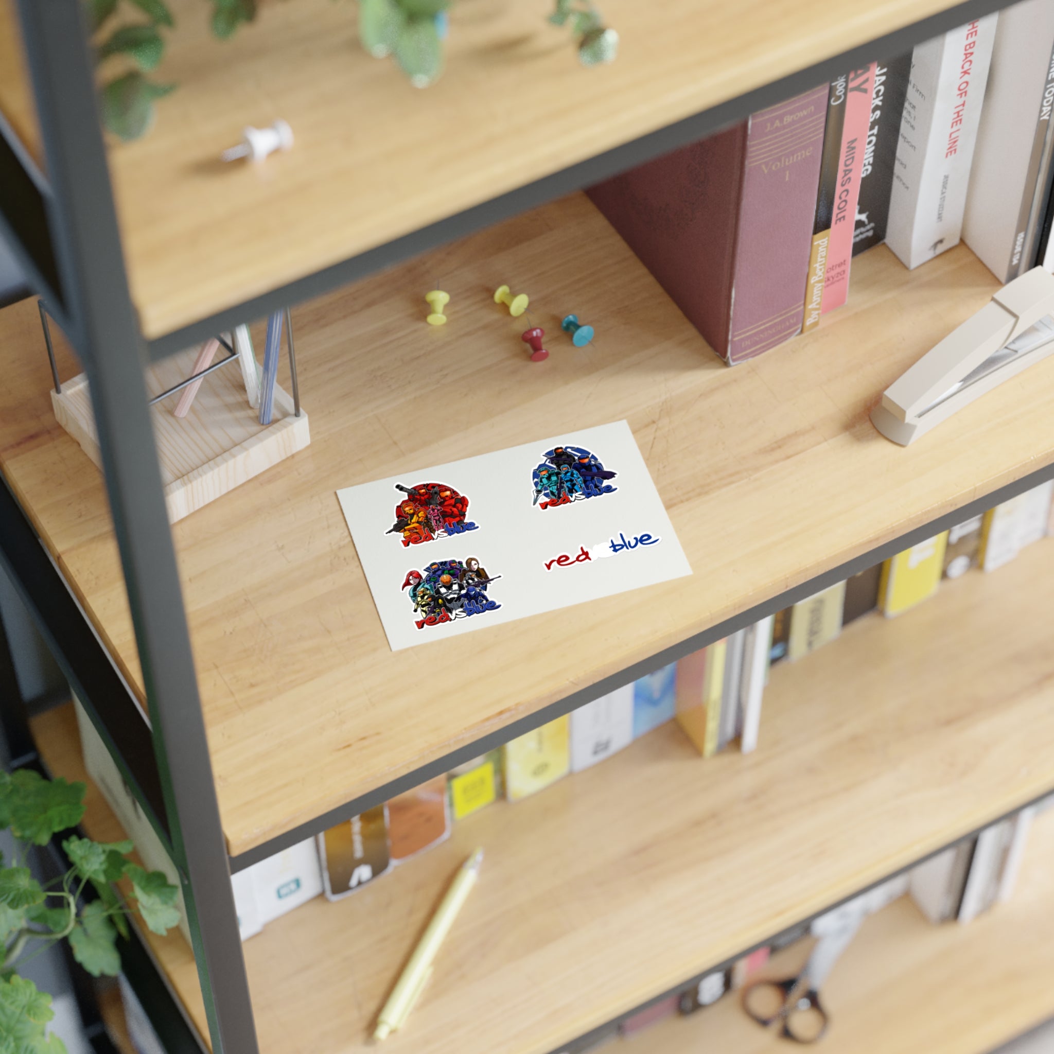 Red vs Blue Legacy Sticker Sheet