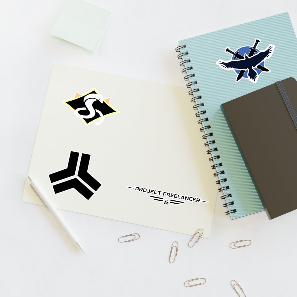 Red Vs Blue Faction Emblem Sticker Sheet