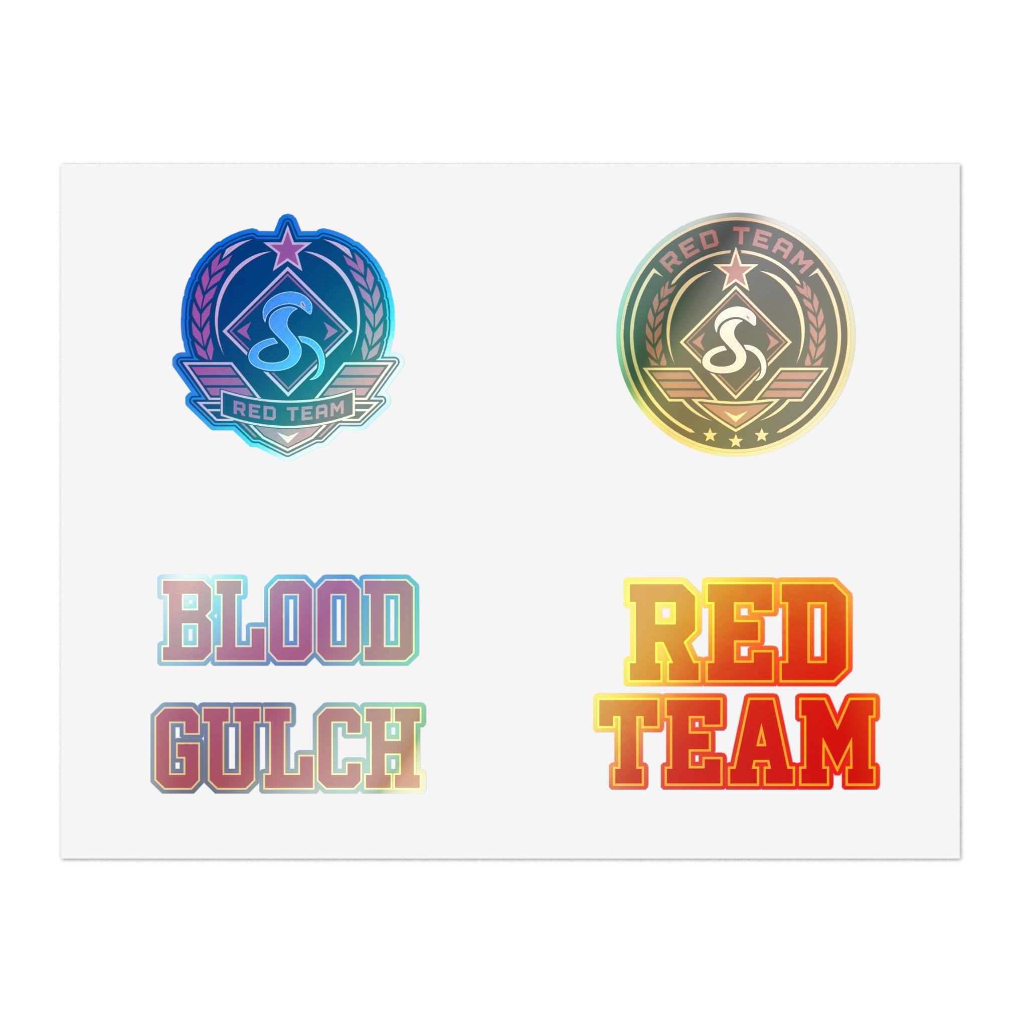 Blood Gulch Red Team Sticker Sheet