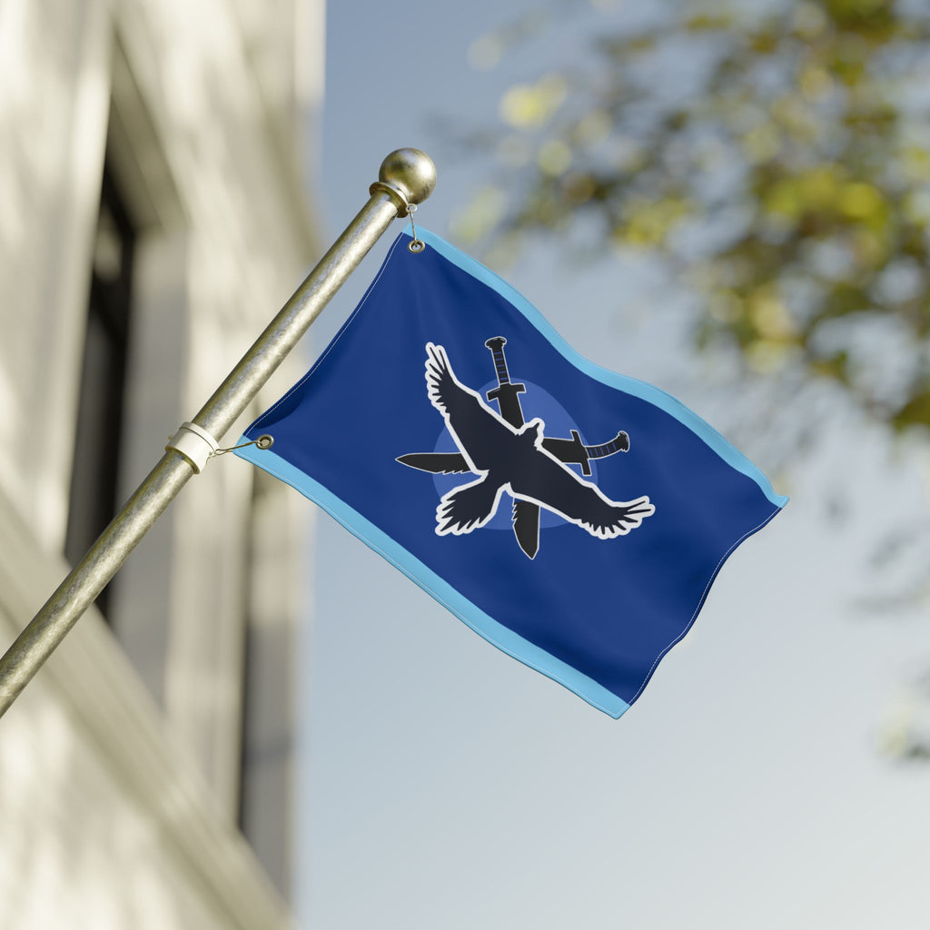 Blue Army Double-Sided Flag