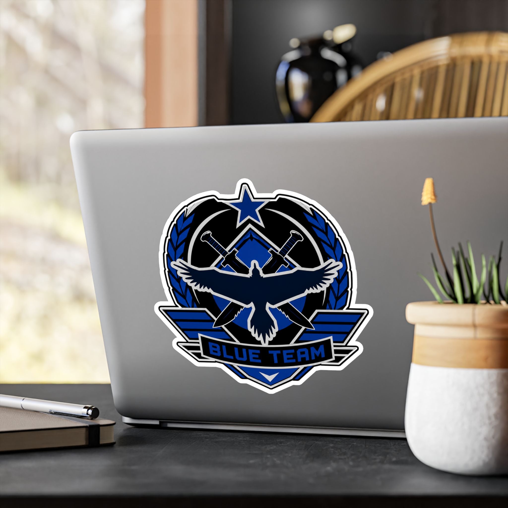 Blue Team Tactical Emblem Vinyl Sticker