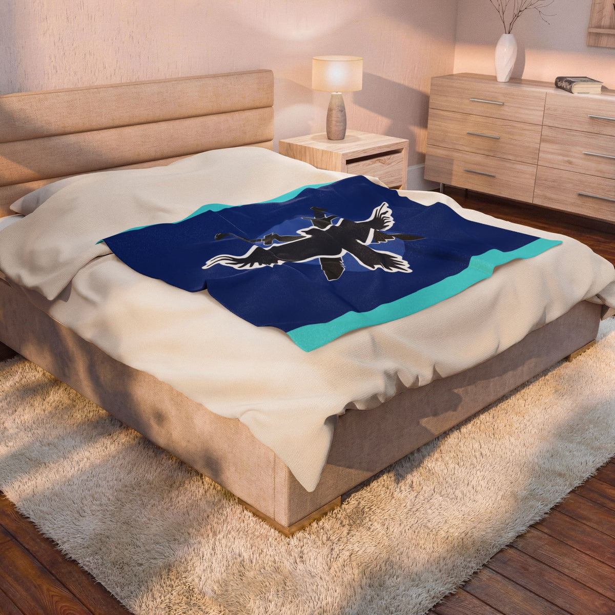 Blue Team Flag Inspired Blanket