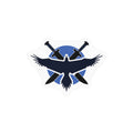 Blue Army Emblem Vinyl Decal