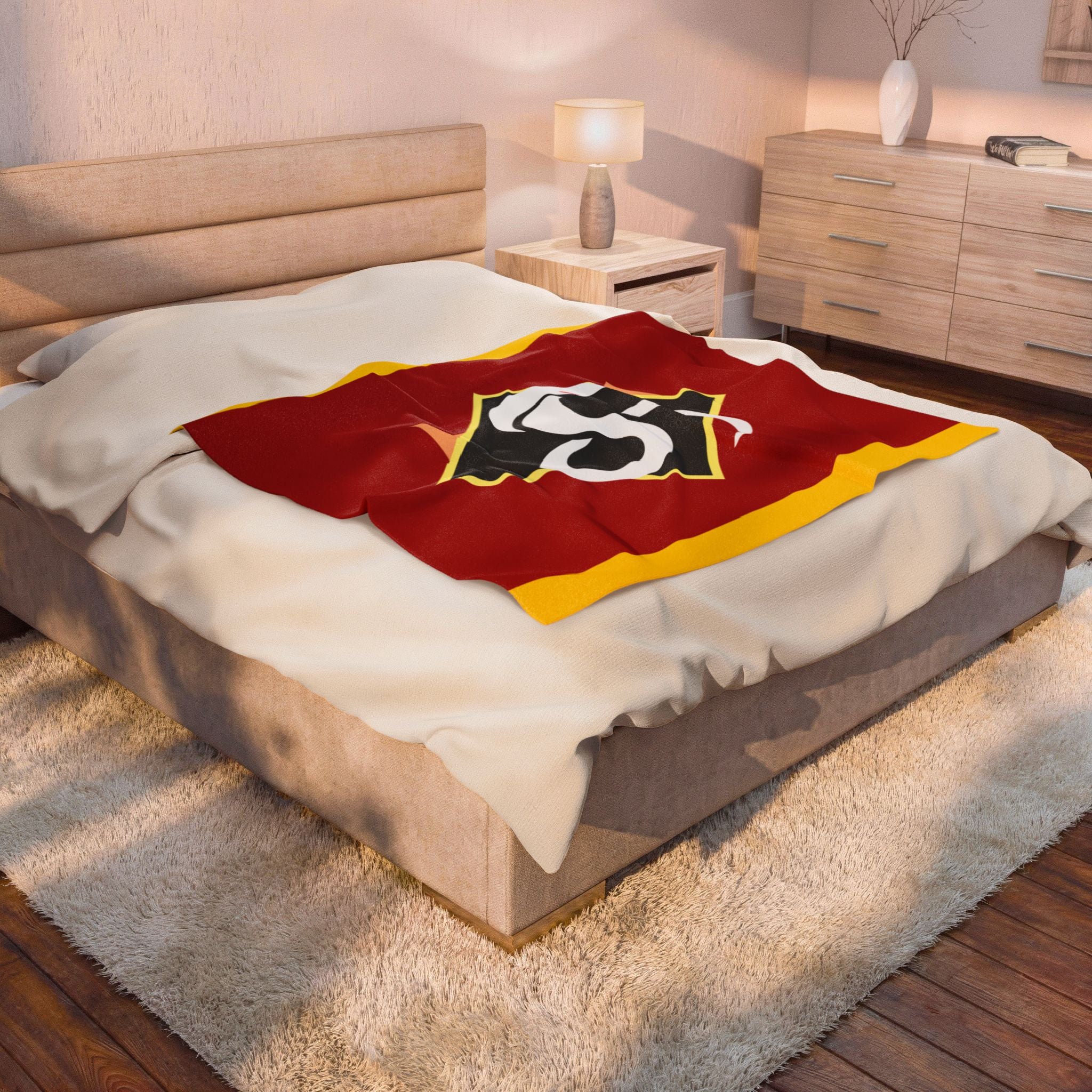 Red Team Flag Inspired Blanket