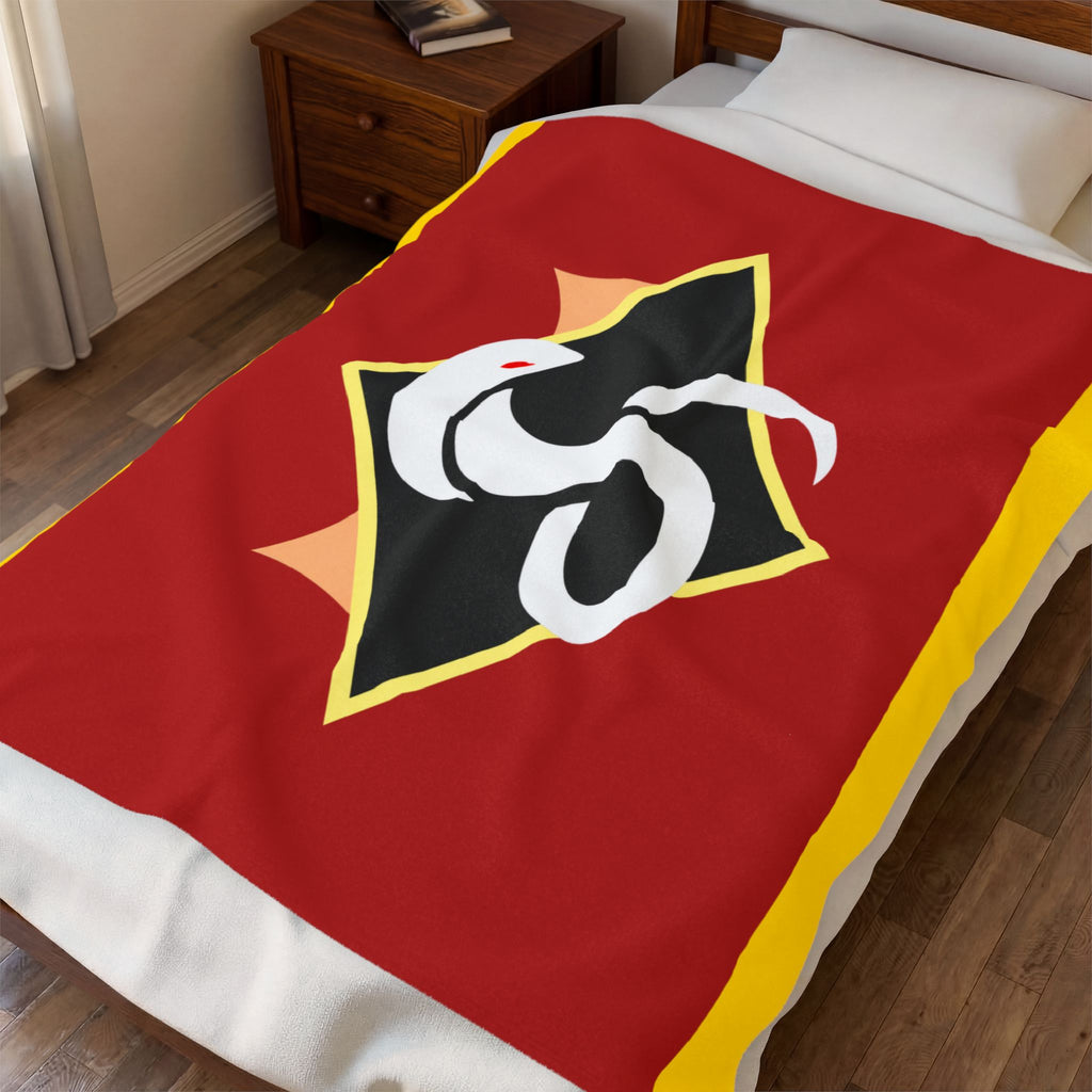 Red Team Flag Inspired Blanket