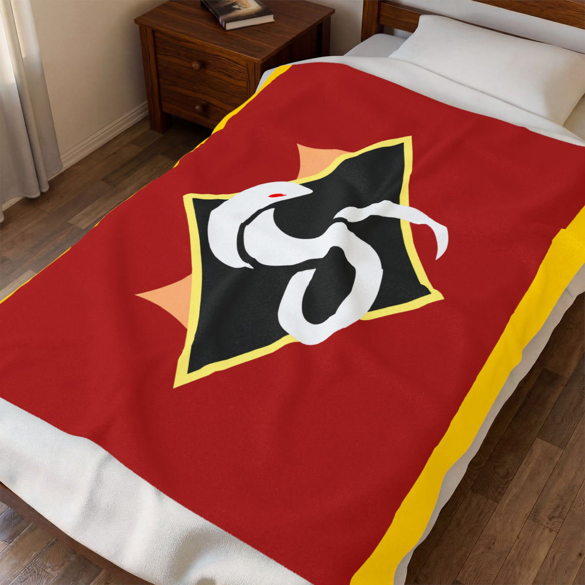 Red Team Flag Inspired Blanket
