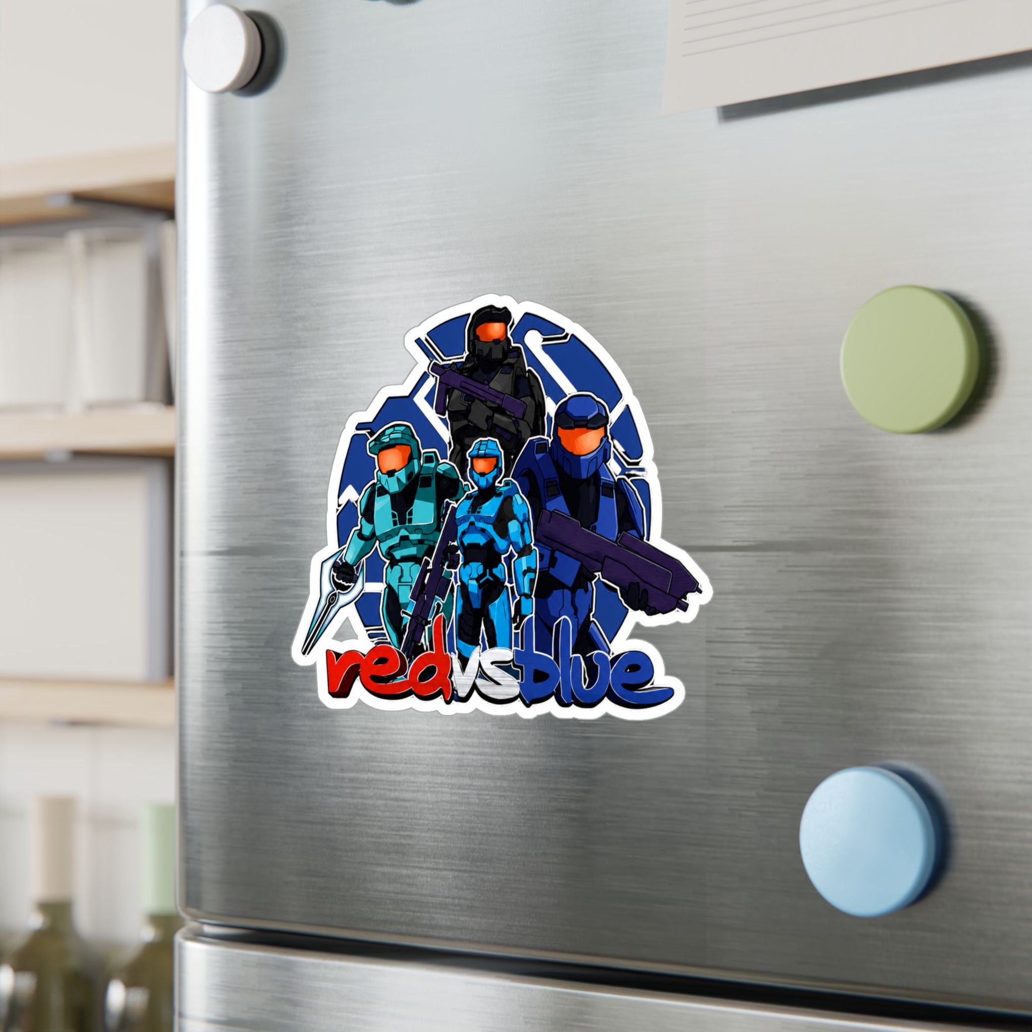 Red vs Blue Blue Team  Vinyl Sticker