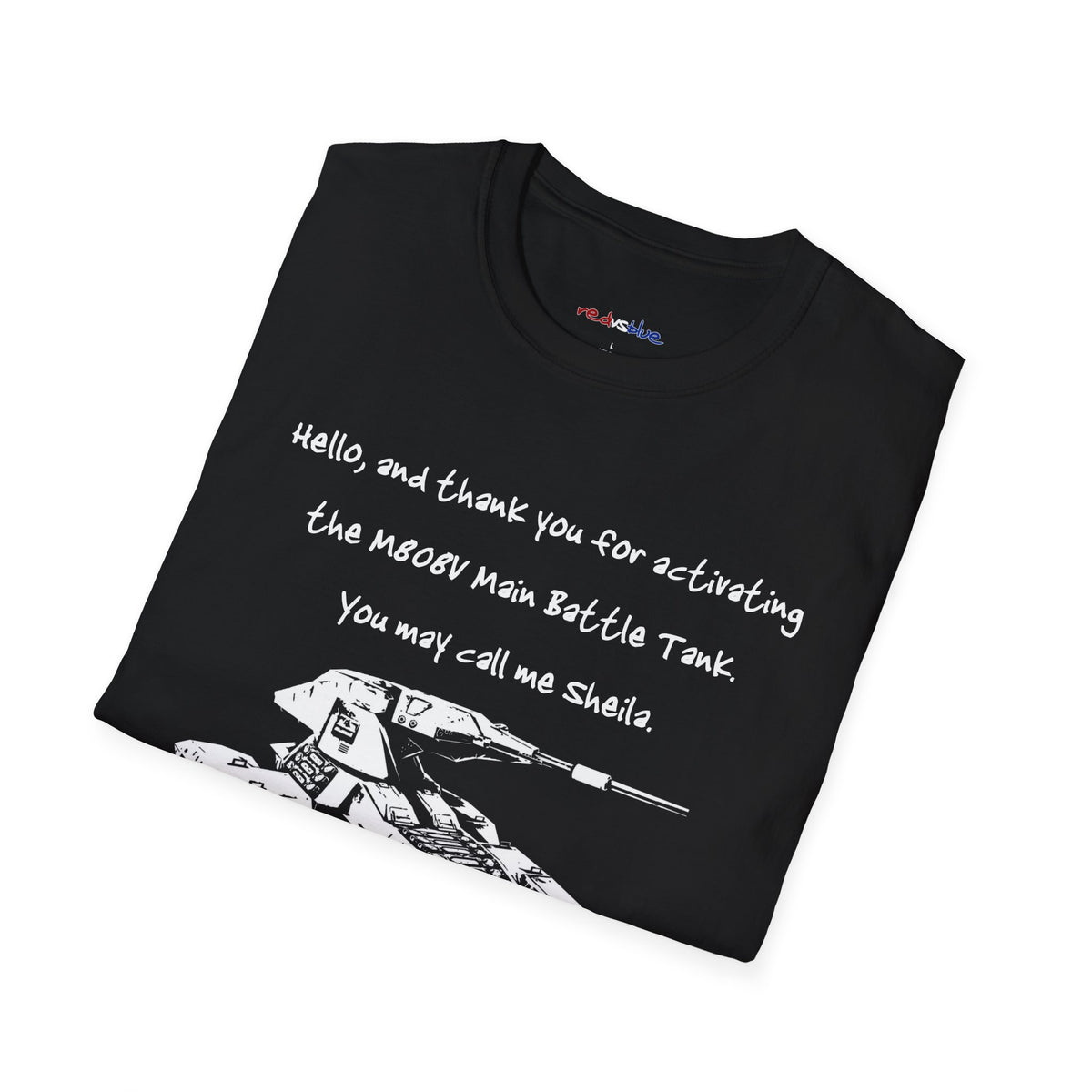 Sheila The Tank - Red Vs Blue Tee