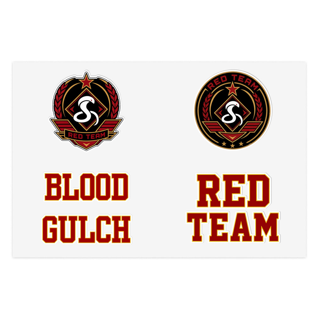 Blood Gulch Red Team Sticker Sheet