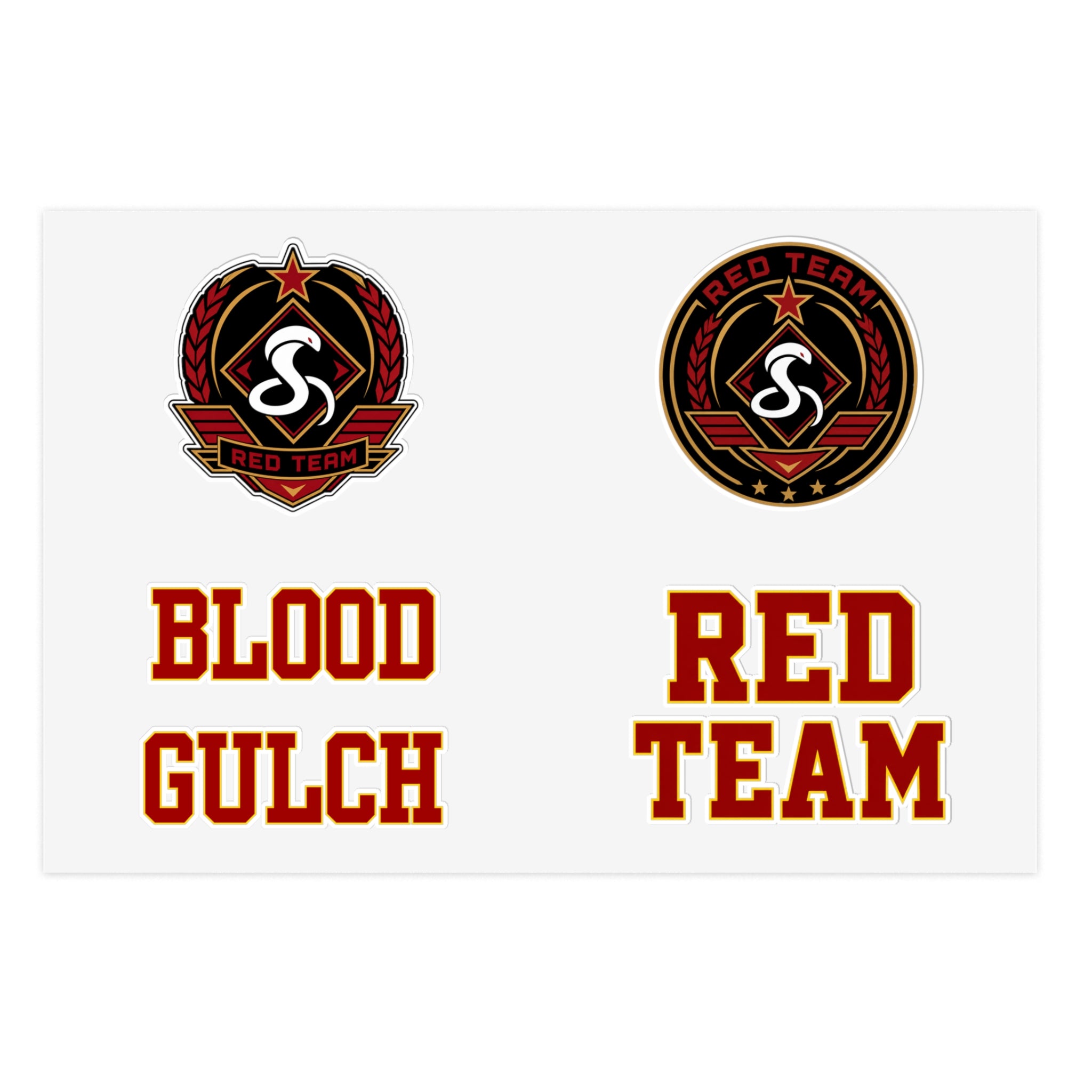 Blood Gulch Red Team Sticker Sheet
