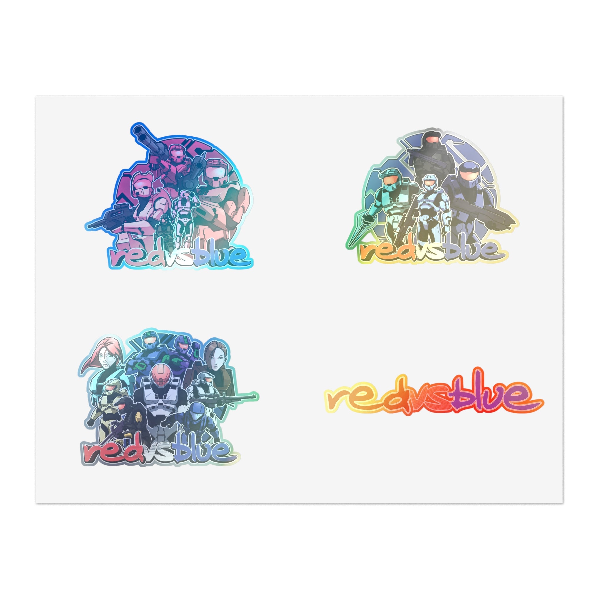Red vs Blue Legacy Sticker Sheet