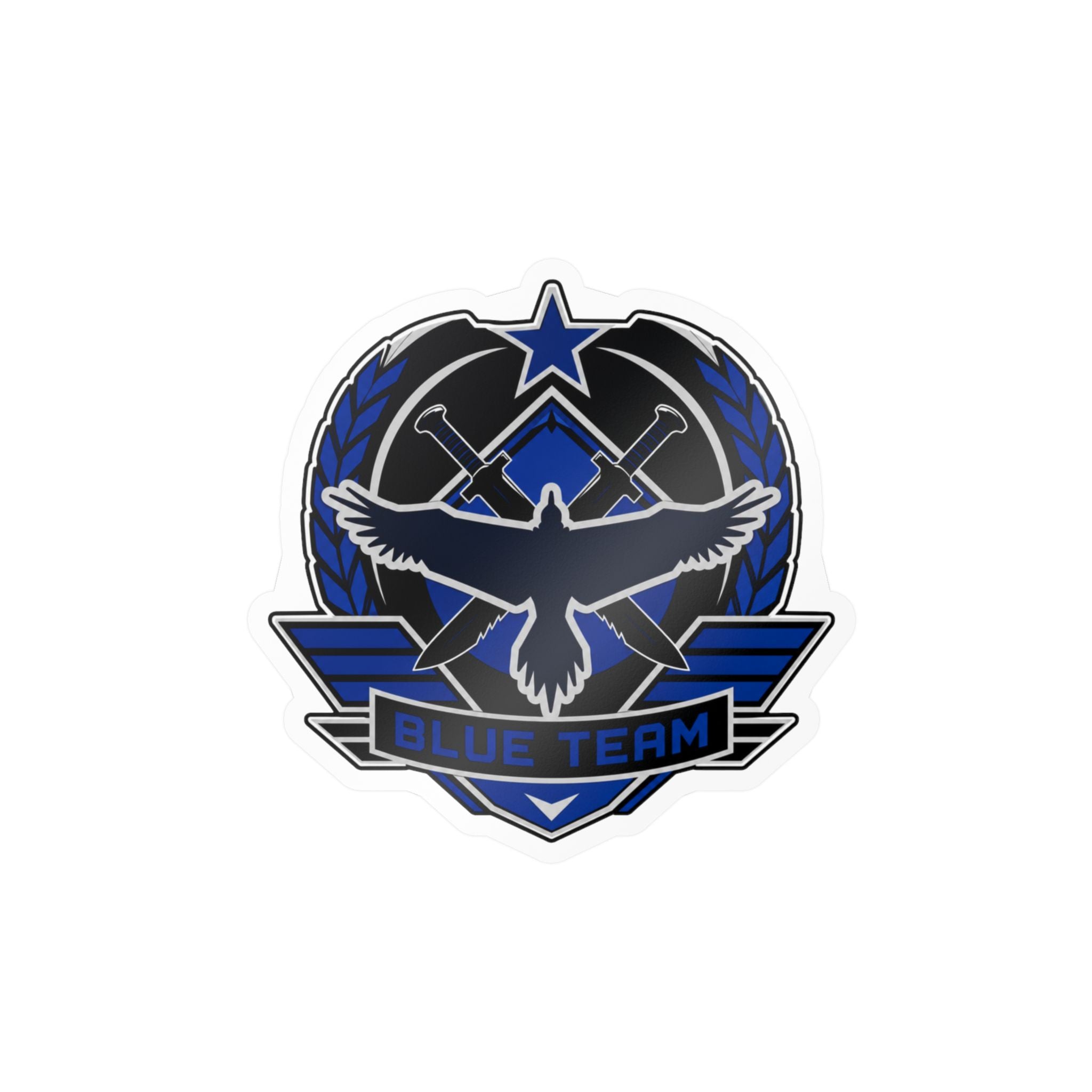 Blue Team Tactical Emblem Vinyl Sticker