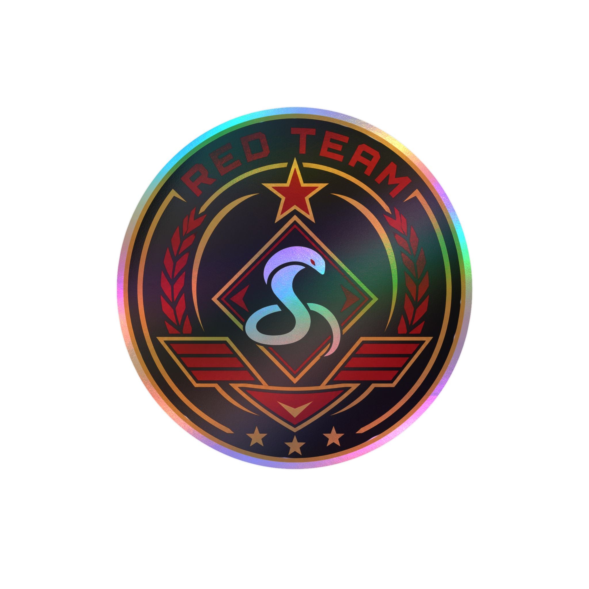 Red Team Badge Vinyl Sticker