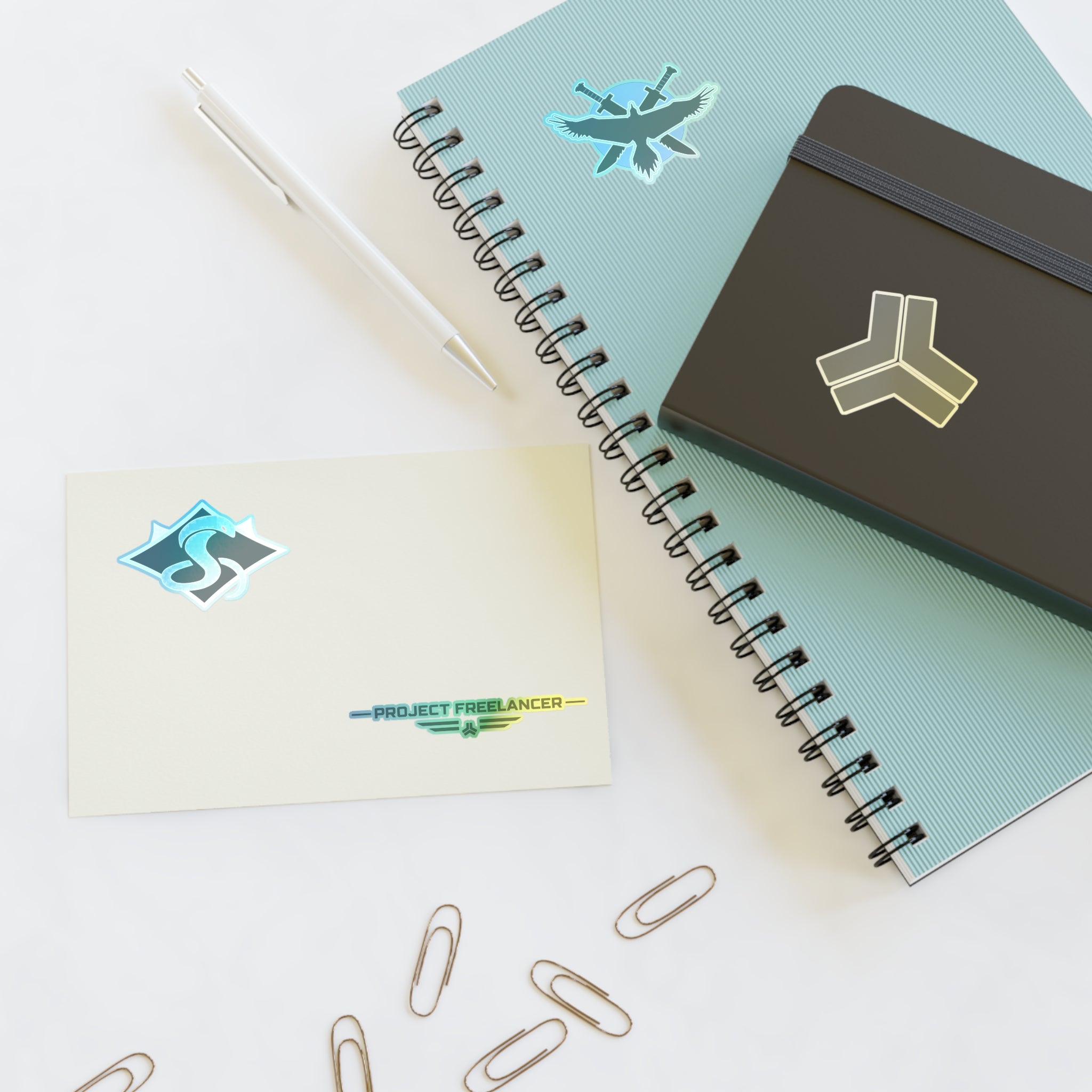 Red Vs Blue Faction Emblem Sticker Sheet
