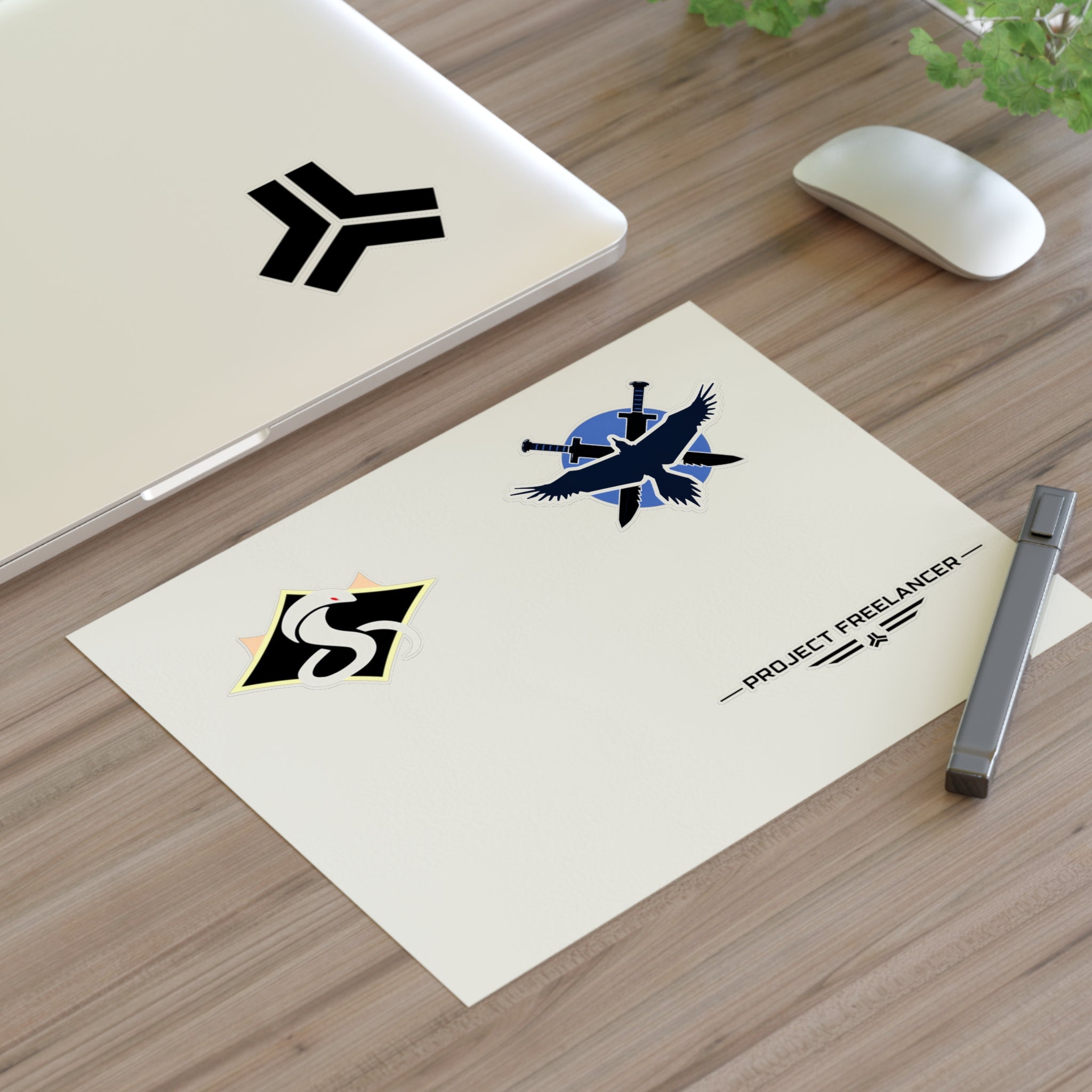 Red Vs Blue Faction Emblem Sticker Sheet