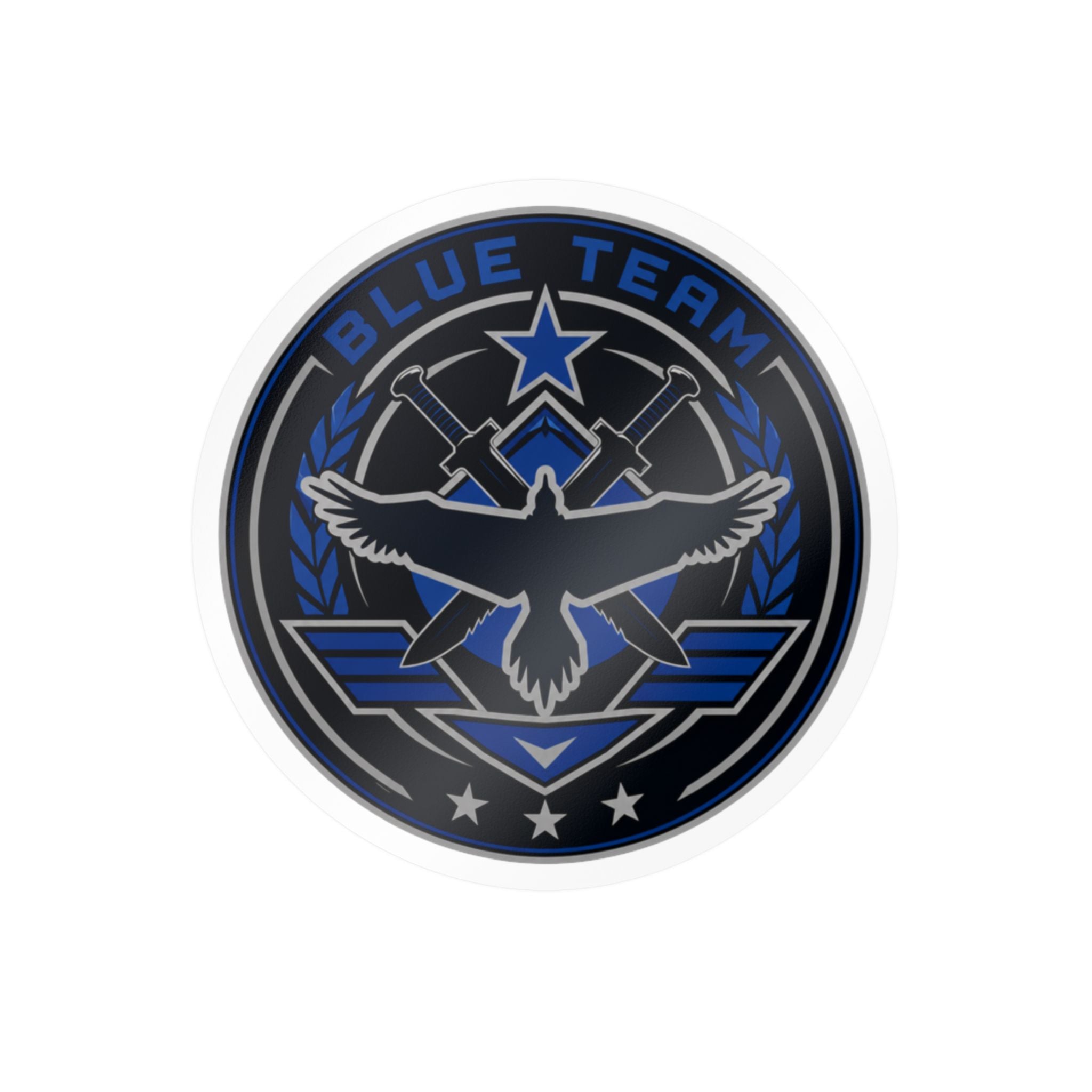 Blue Team Emblem Badge Vinyl Sticker