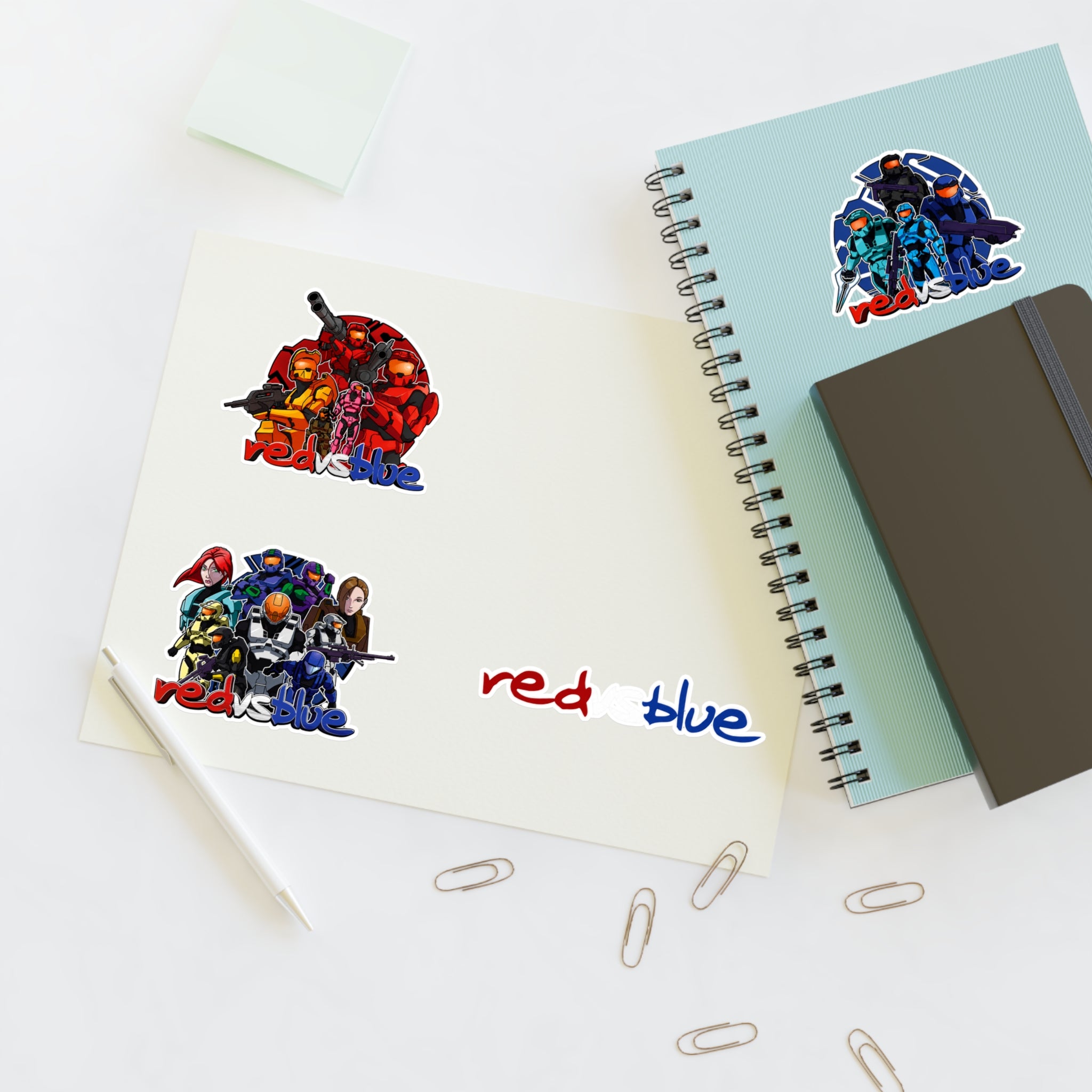 Red vs Blue Legacy Sticker Sheet
