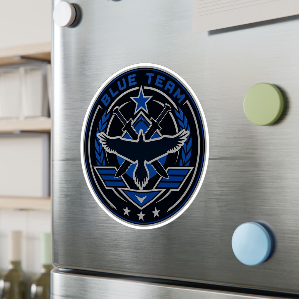 Blue Team Emblem Badge Vinyl Sticker
