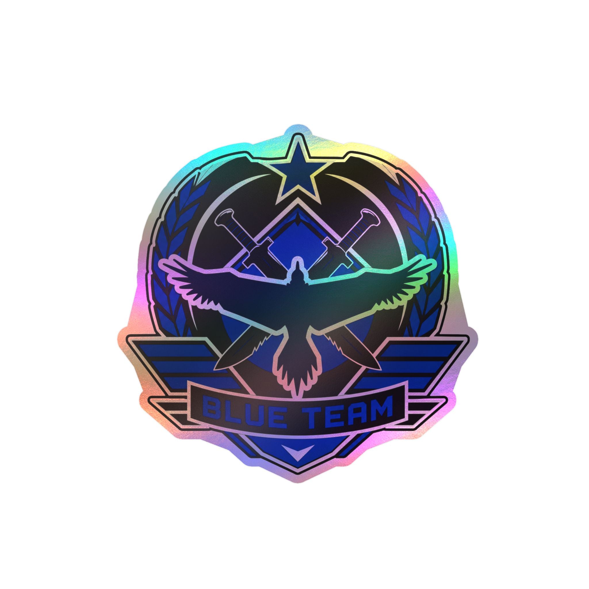 Blue Team Tactical Emblem Vinyl Sticker