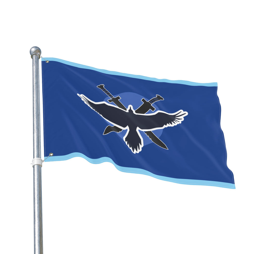 Blue Army Double-Sided Flag