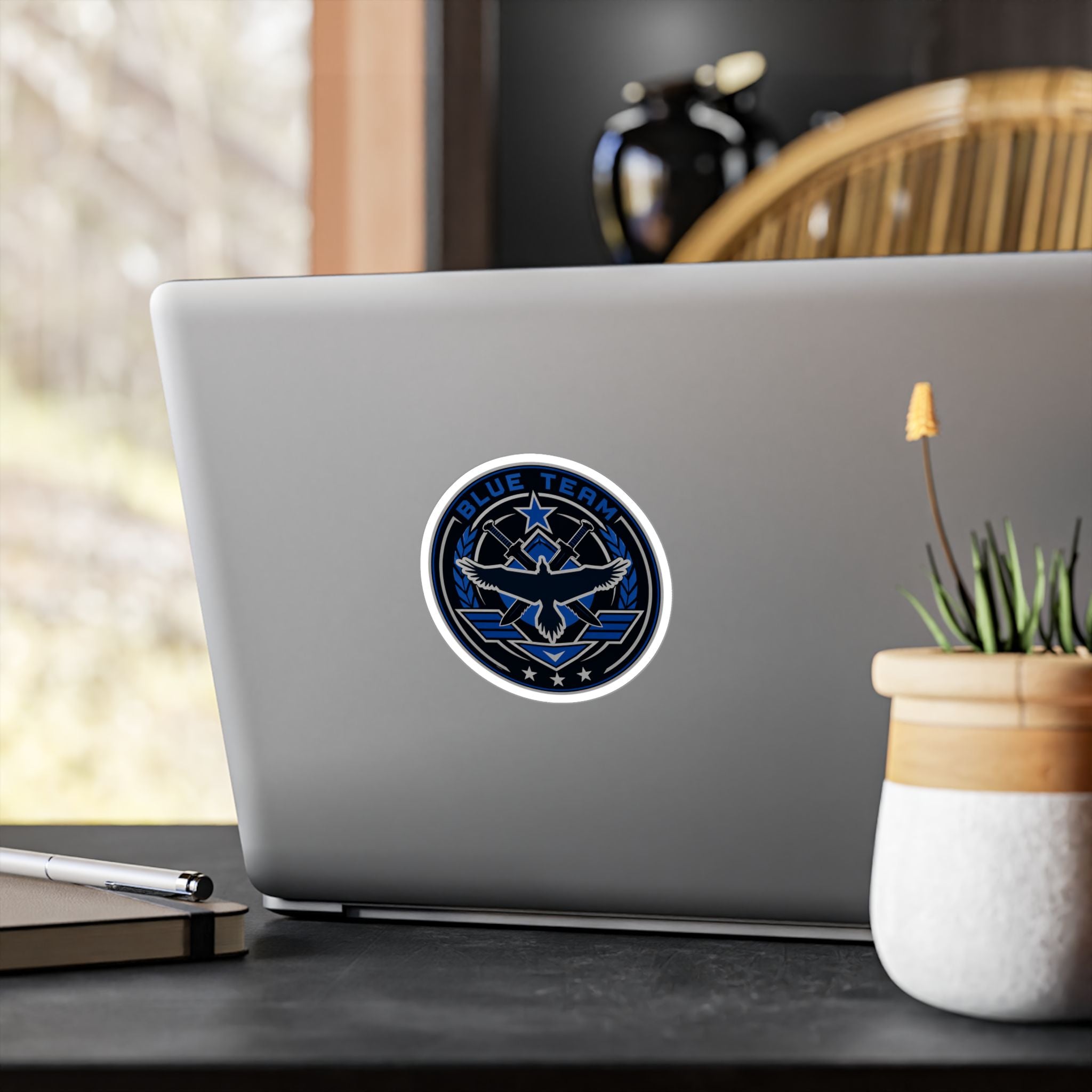 Blue Team Emblem Badge Vinyl Sticker
