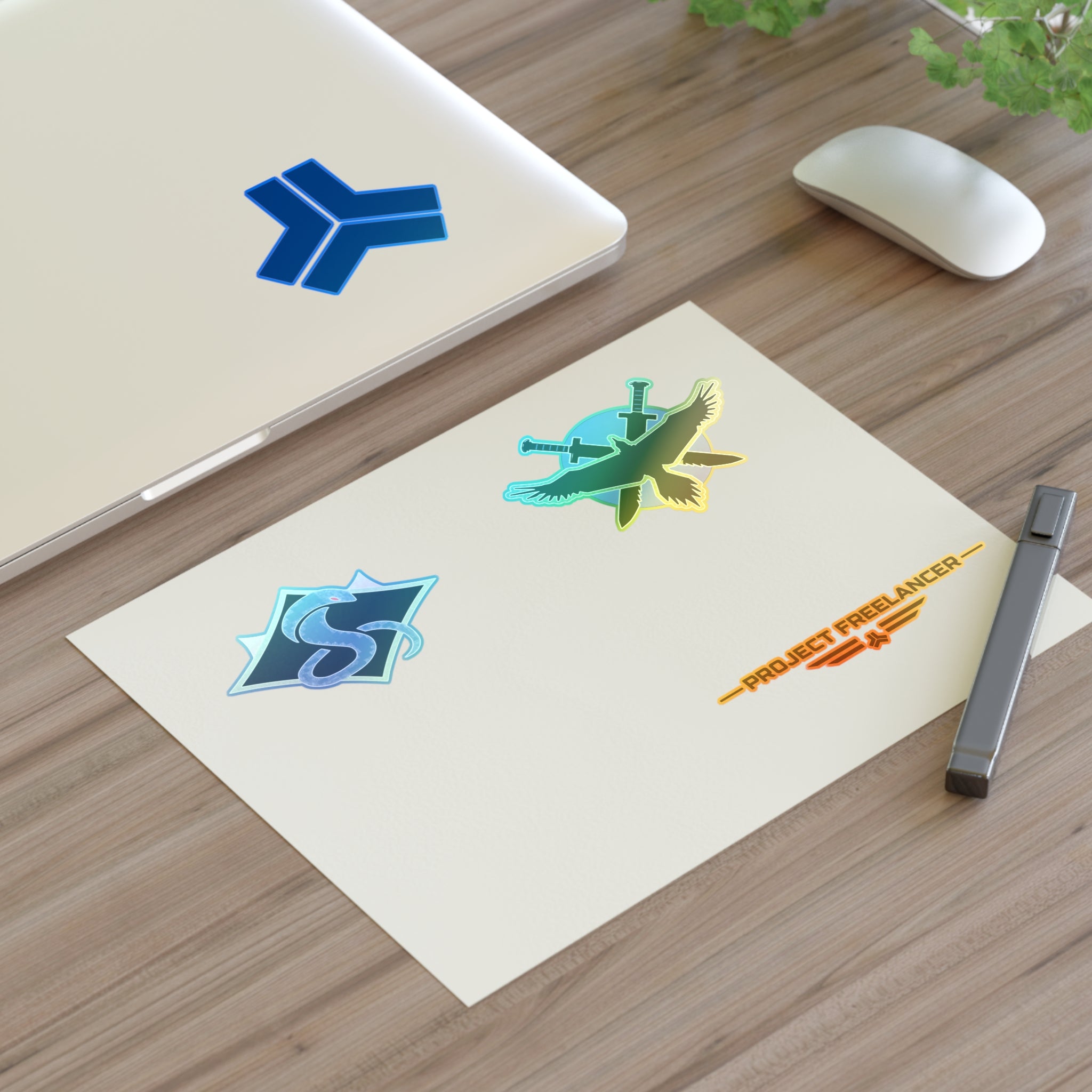 Red Vs Blue Faction Emblem Sticker Sheet