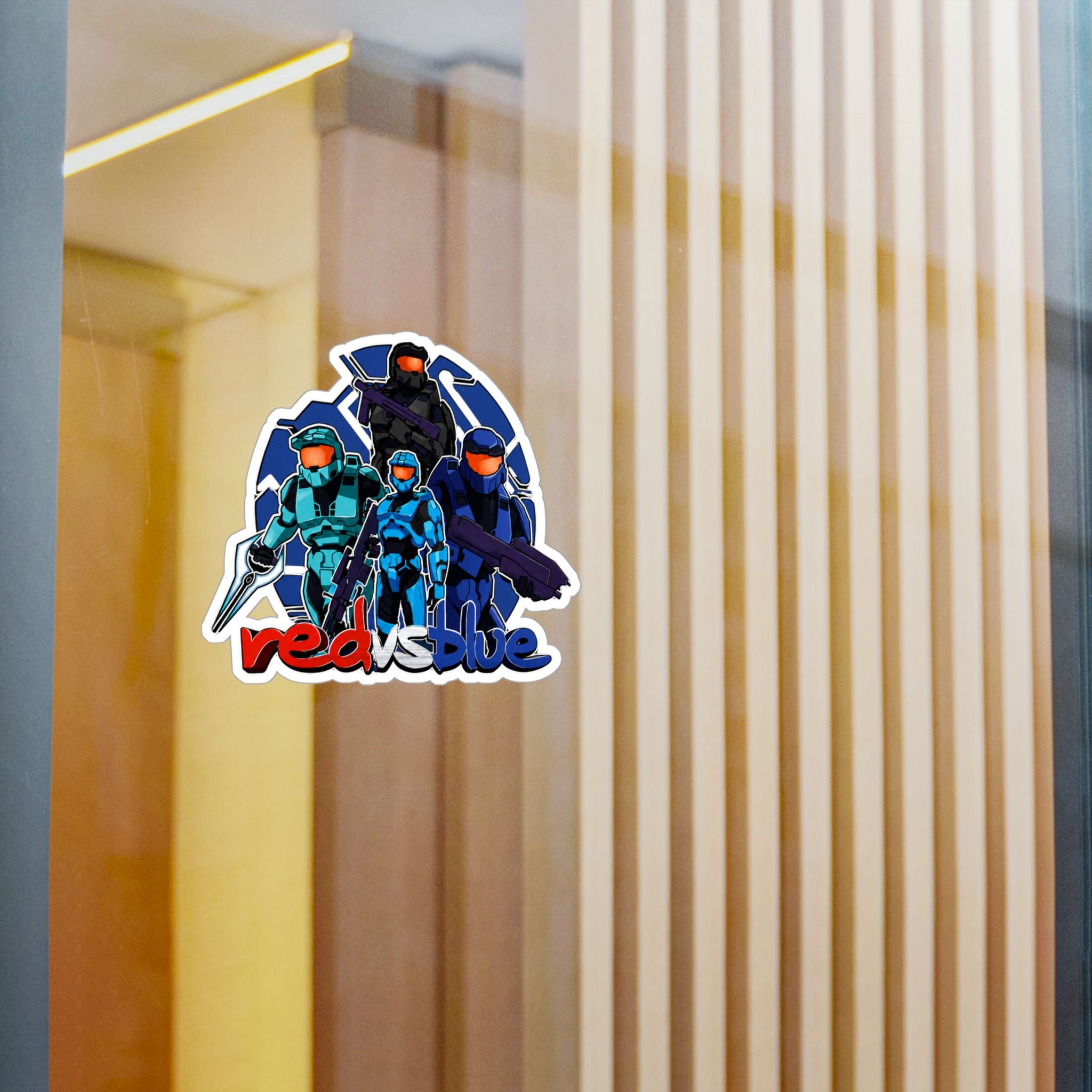 Red vs Blue Blue Team  Vinyl Sticker