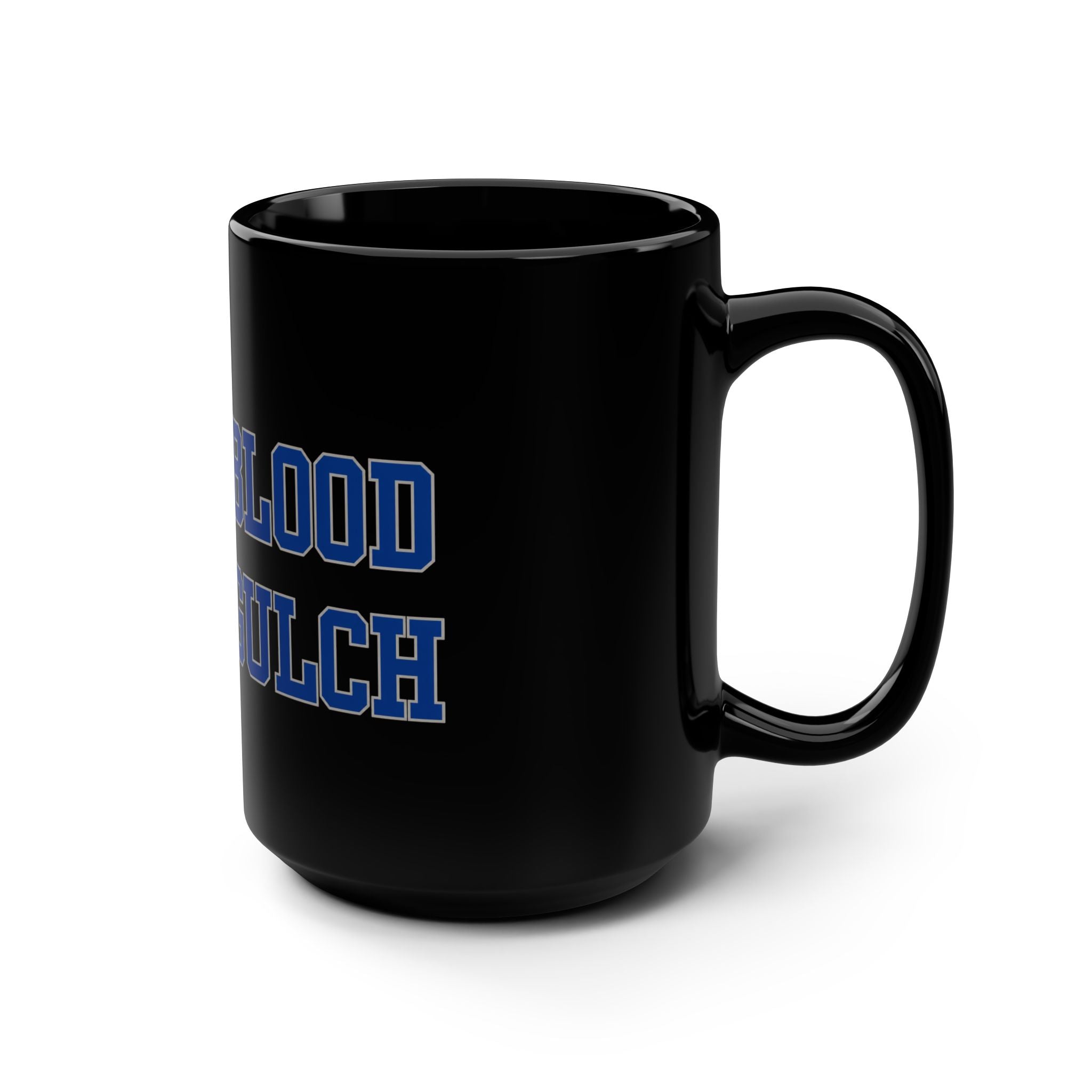 Blood Gulch Blue Team 15 oz Black Mug